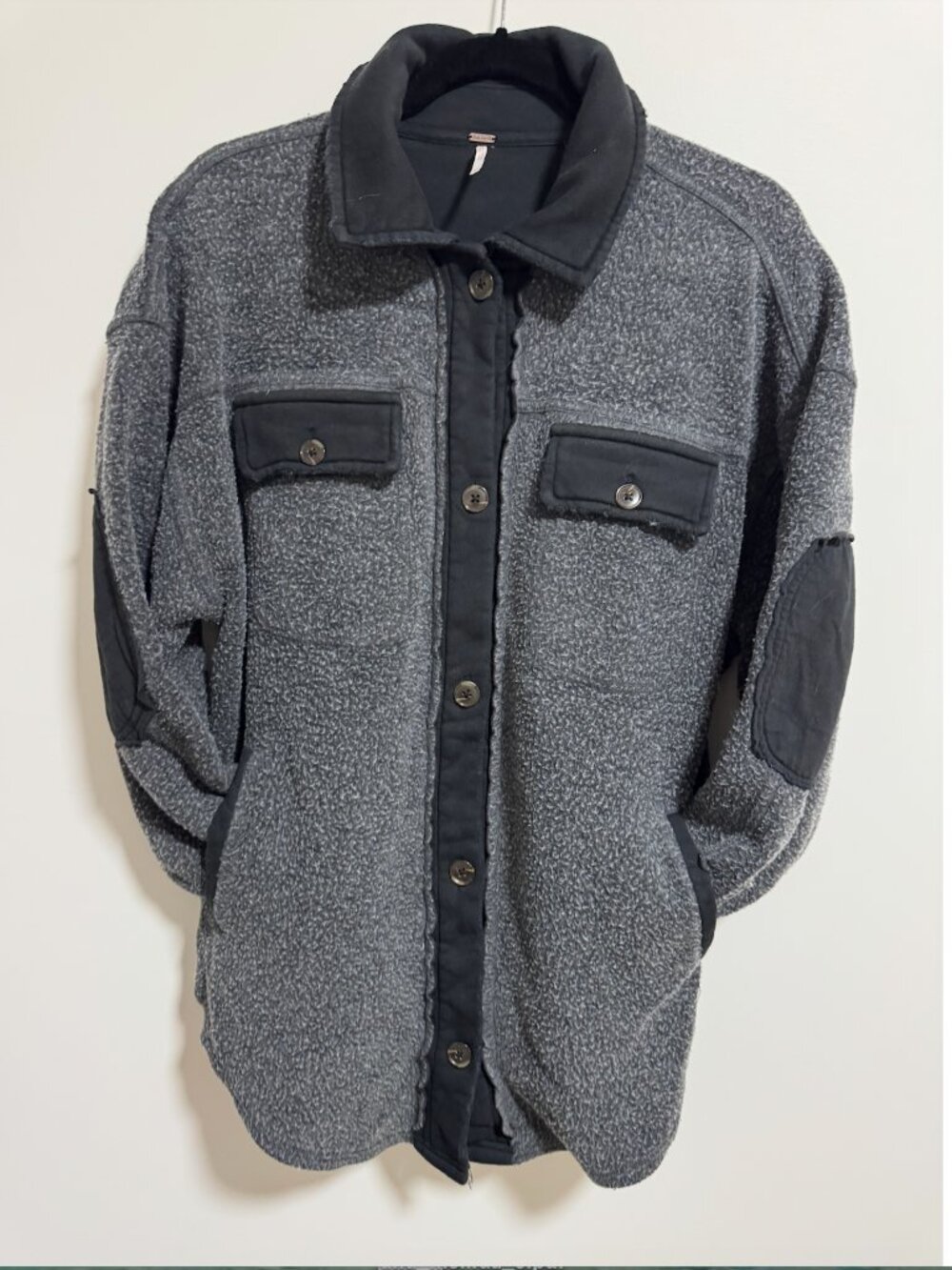 Free People Ruby Jacket – Charcoal Grey + Black – Size XS - Picture 5 of 6